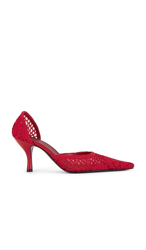 Magda Butrym Crochet Pump in Red by MAGDA BUTRYM
