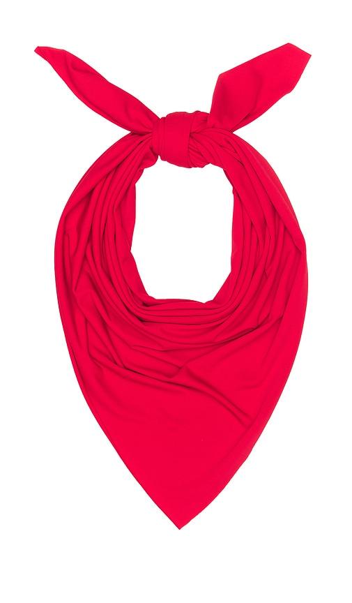 Magda Butrym Head Scarf in Red by MAGDA BUTRYM