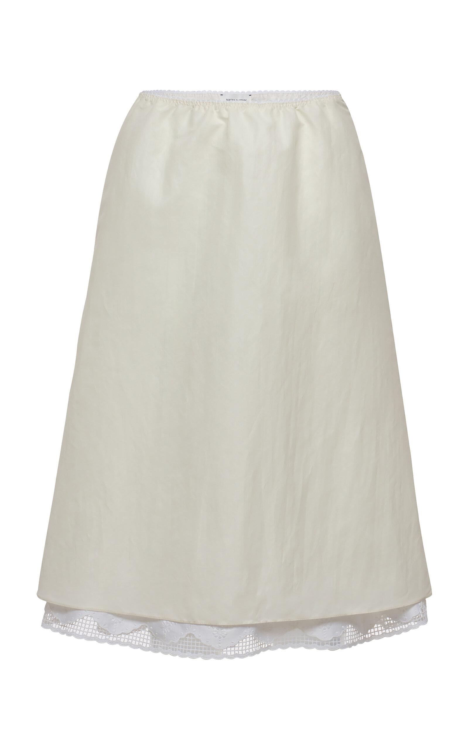 Magda Butrym Layered Silk Midi Skirt - Moda Operandi by MAGDA BUTRYM