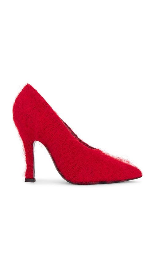 Magda Butrym Loom Pump in Red by MAGDA BUTRYM