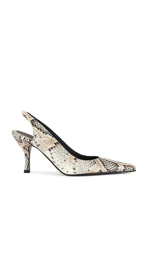 Magda Butrym Snake Low Slingback Heel in Grey by MAGDA BUTRYM