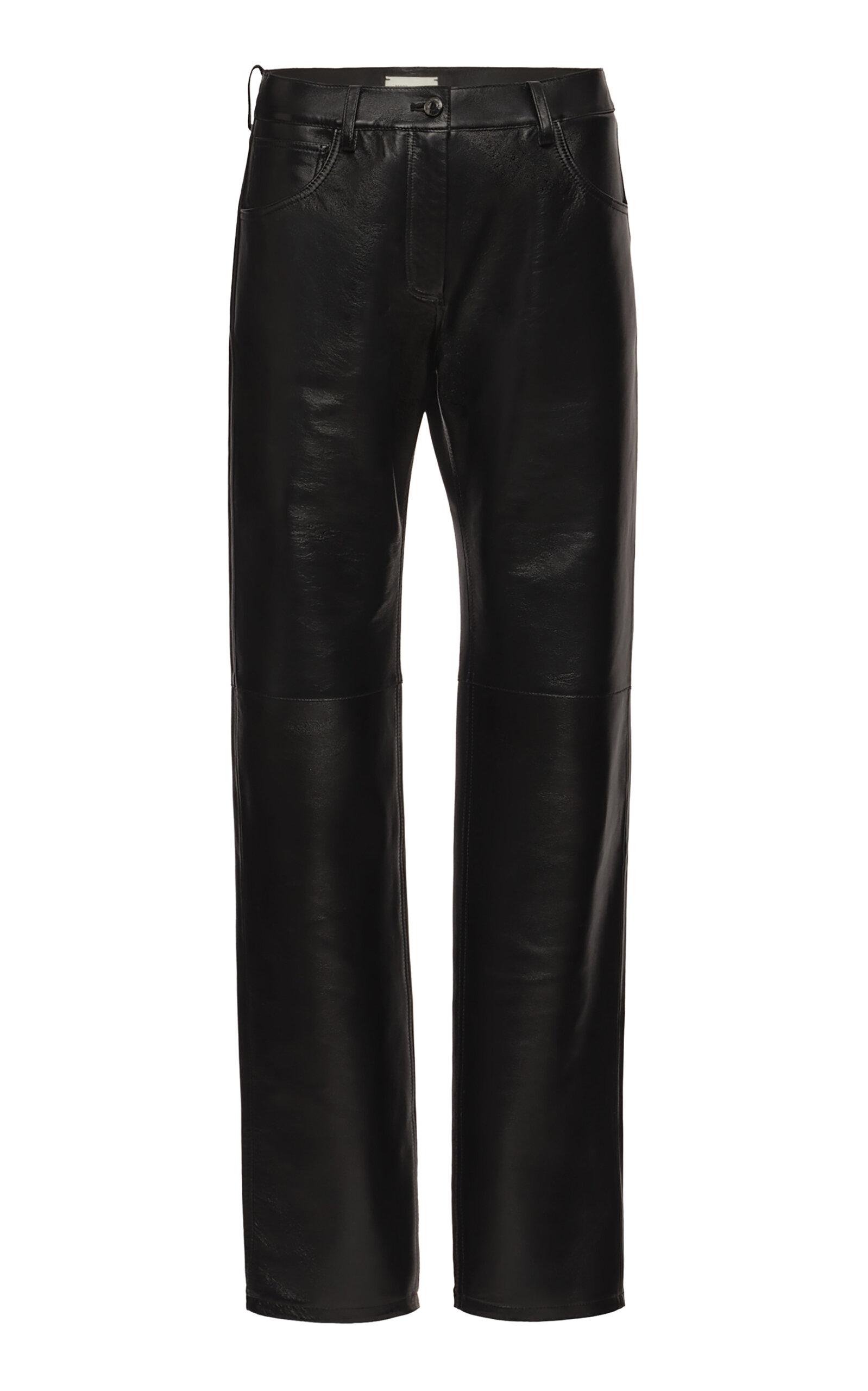 Magda Butrym Straight-Leg Sheep Leather Pant - Moda Operandi by MAGDA BUTRYM