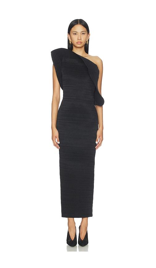 Magda Butrym Strapless Long Dress in Black by MAGDA BUTRYM