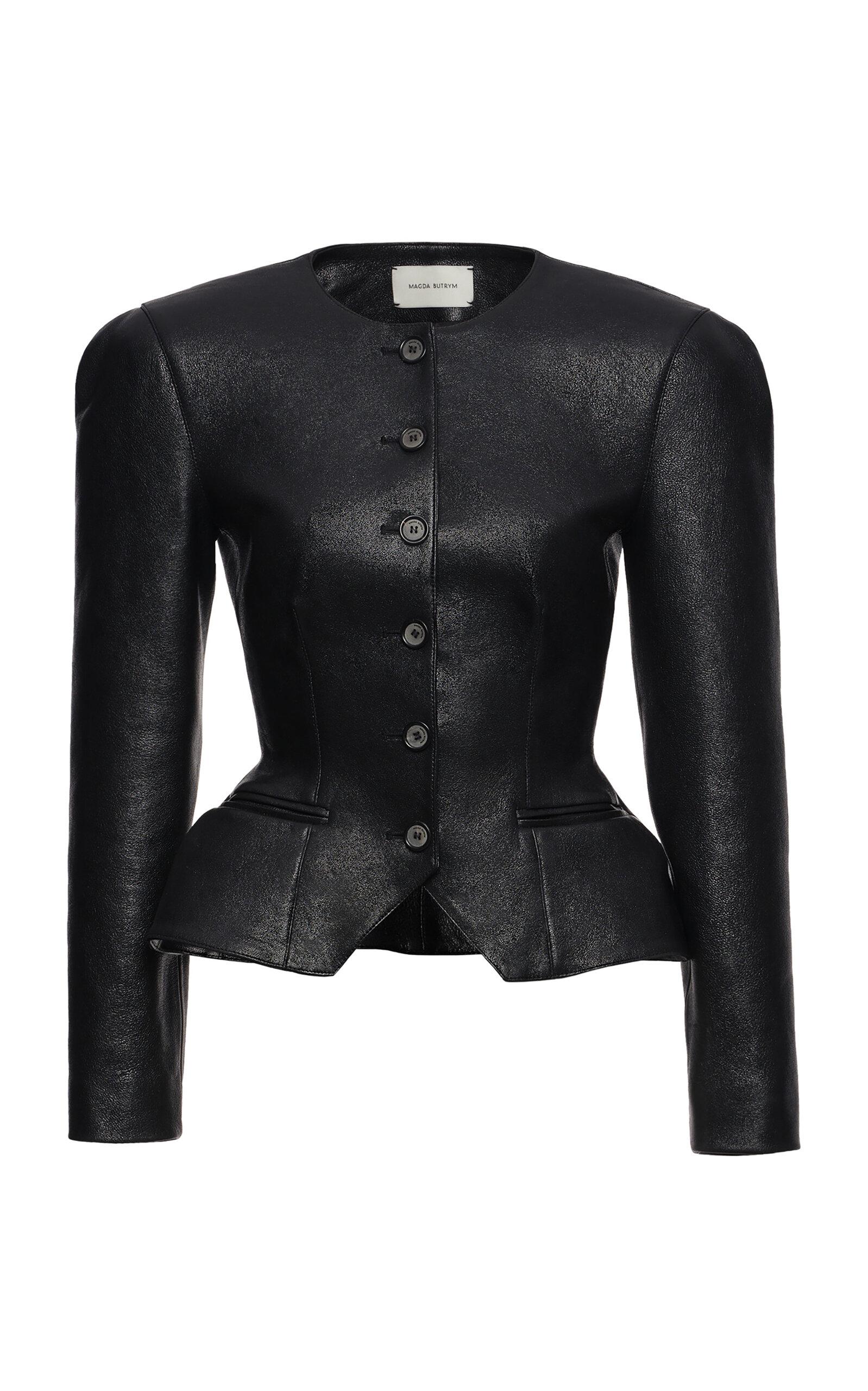 Magda Butrym Structured Sheep Leather Jacket - Moda Operandi by MAGDA BUTRYM