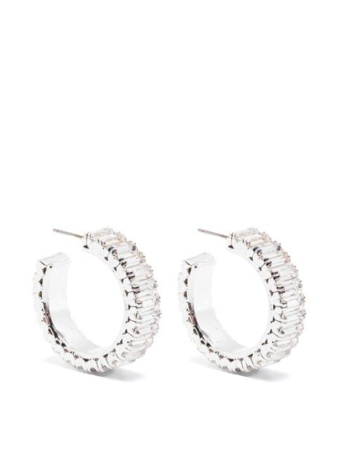 baguette half-hoop earrings by MAGDA BUTRYM