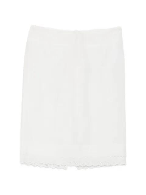 broderie-anglaise midi skirt by MAGDA BUTRYM