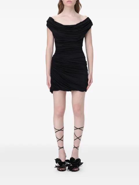 cowl-neck draped mini dress by MAGDA BUTRYM
