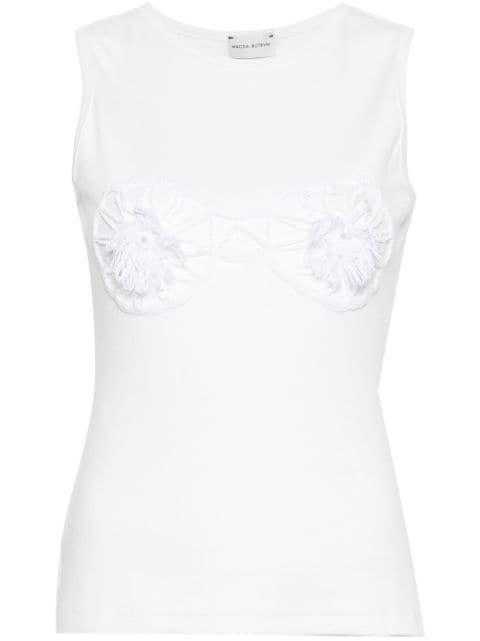 crochet-bra tank top by MAGDA BUTRYM