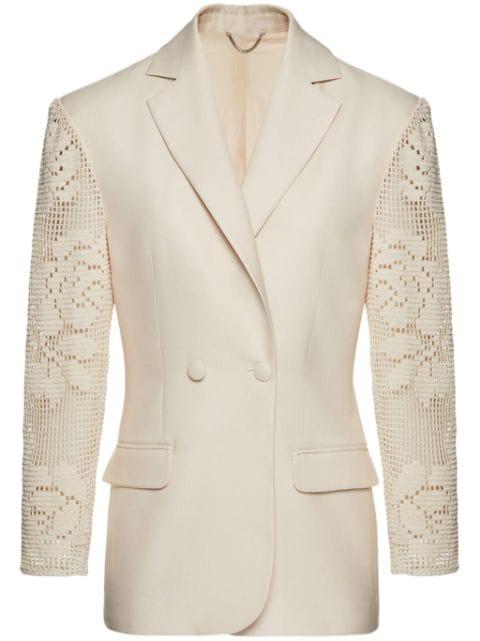 crochet lace blazer by MAGDA BUTRYM