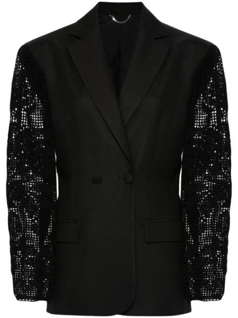 crochet-panel blazer by MAGDA BUTRYM