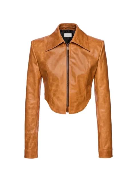 cropped leather jacket by MAGDA BUTRYM