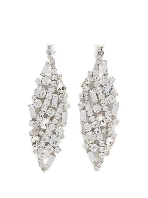 crystal-embellishment earrings by MAGDA BUTRYM