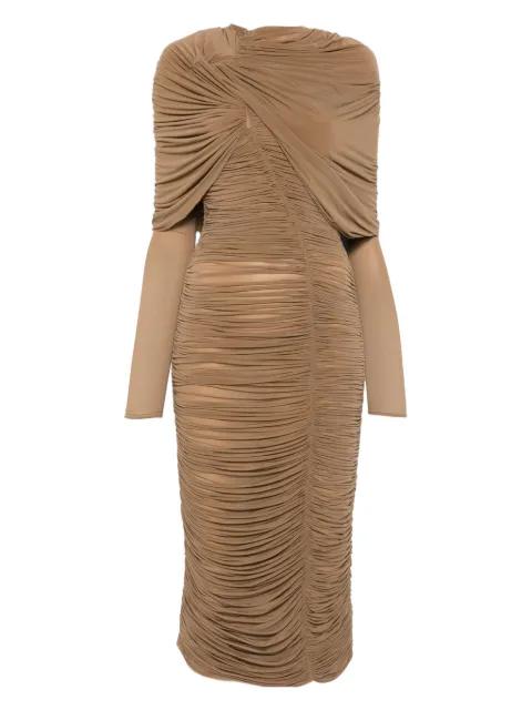 draped midi dress by MAGDA BUTRYM