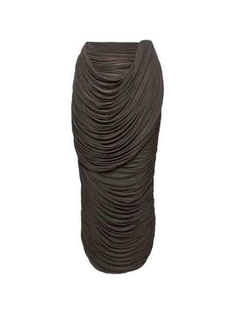 draped midi skirt by MAGDA BUTRYM