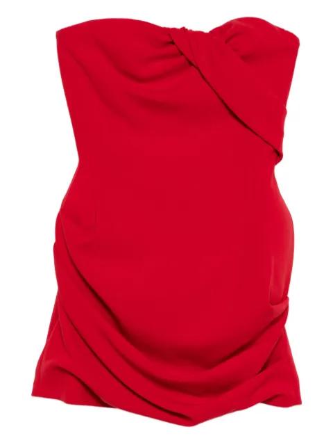 draped strapless mini dress by MAGDA BUTRYM