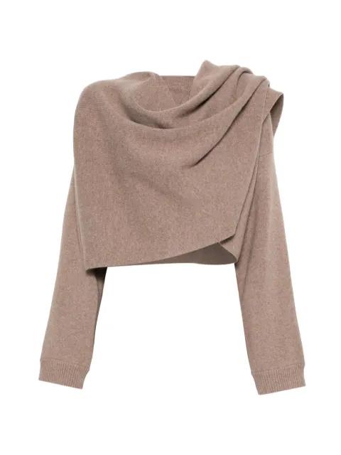 draped wool poncho by MAGDA BUTRYM