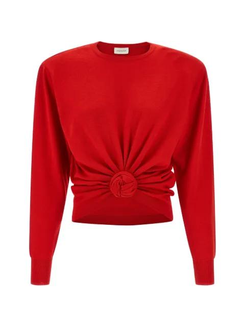 draping knot wool knitwear by MAGDA BUTRYM