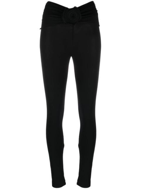 floral-appliqué leggings by MAGDA BUTRYM