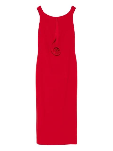 floral-appliqué midi dress by MAGDA BUTRYM