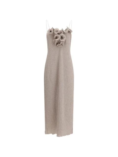 floral-appliqué slip dress by MAGDA BUTRYM