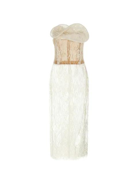 floral lace midi dress by MAGDA BUTRYM