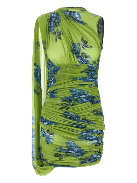 floral-print draped mini dress by MAGDA BUTRYM
