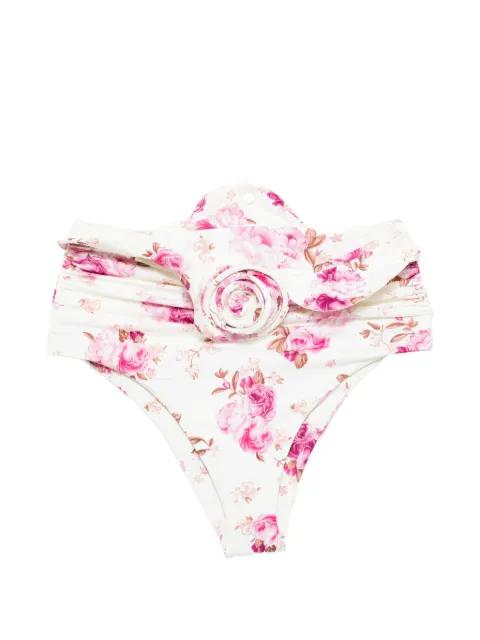 floral rosette bikini bottoms by MAGDA BUTRYM