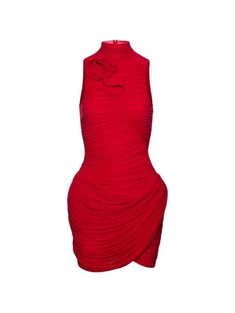 flower draped mini dress by MAGDA BUTRYM