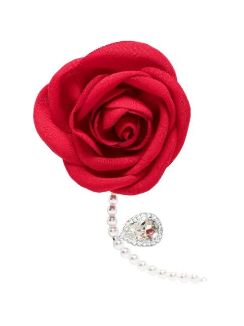 flower-embellishment earrings by MAGDA BUTRYM