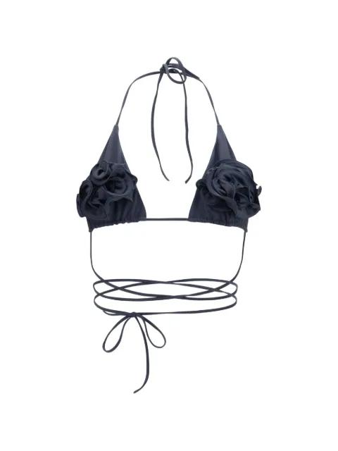 foral-motif bikini top by MAGDA BUTRYM