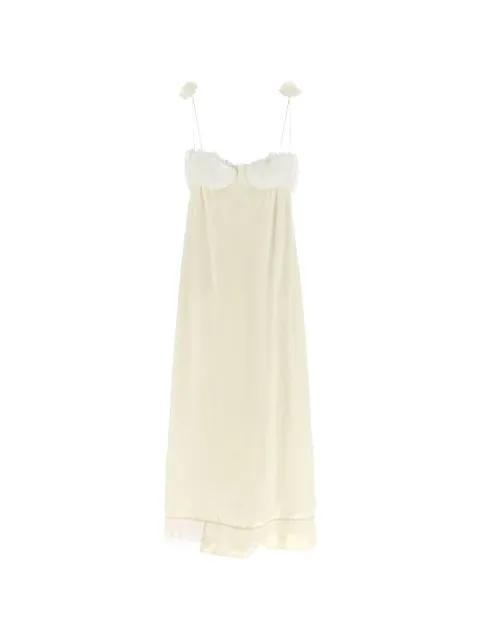 jacquard-silk embroidered midi dress by MAGDA BUTRYM