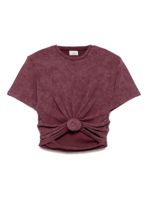 knotted round-neck t-shirt by MAGDA BUTRYM