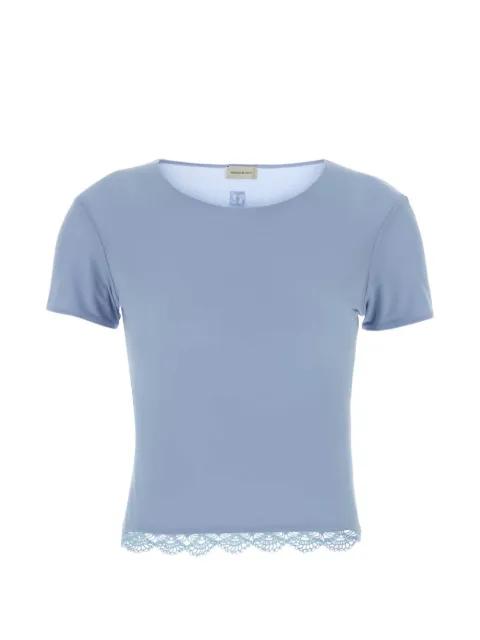 lace-trim T-shirt by MAGDA BUTRYM