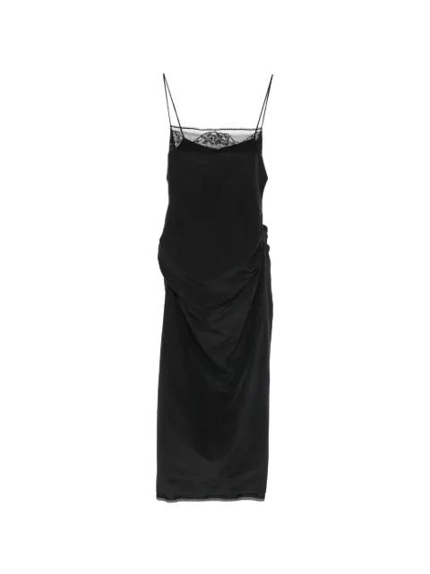 lace-trim midi dress by MAGDA BUTRYM
