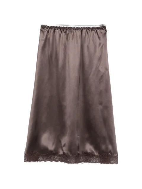 lace-trim midi skirt by MAGDA BUTRYM