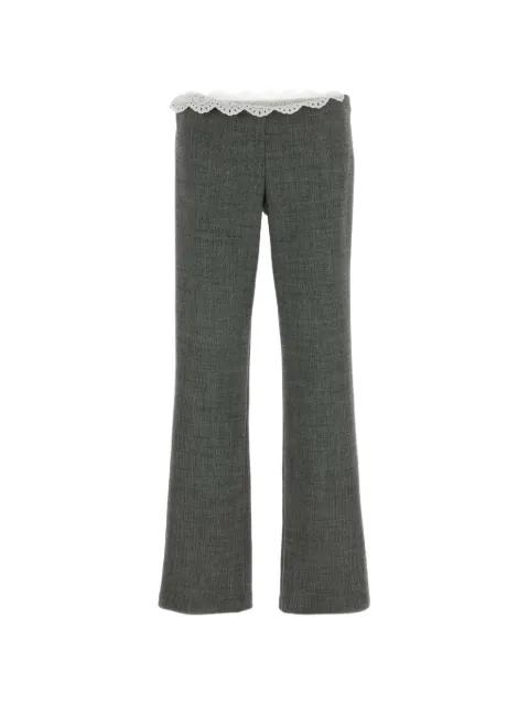 lace-trim trousers by MAGDA BUTRYM