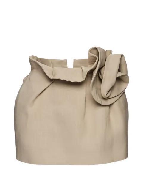 linen flower-detail mini skirt by MAGDA BUTRYM