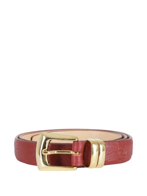 logo-debossed grained leather belt by MAGDA BUTRYM