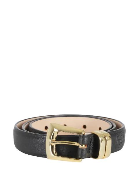 logo-debossed leather belt by MAGDA BUTRYM