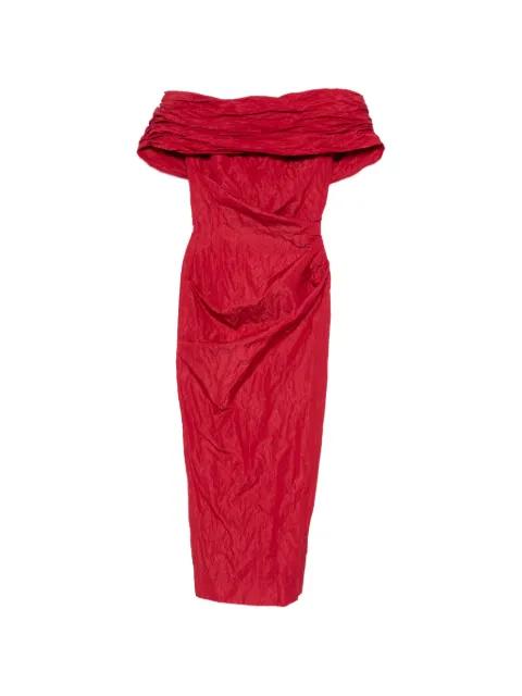 off-shoulder draped dress by MAGDA BUTRYM