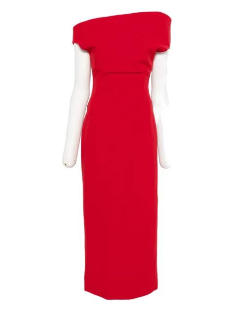 off-shoulder midi dress by MAGDA BUTRYM