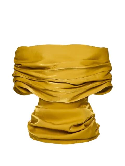 off-the-shoulder draped top by MAGDA BUTRYM