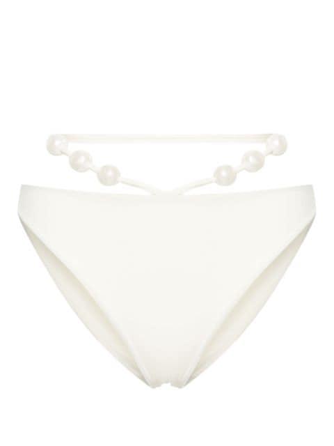 pearl-detail bikini bottoms by MAGDA BUTRYM