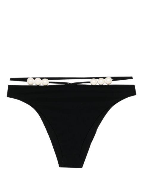 pearl-detailed bikini bottom by MAGDA BUTRYM