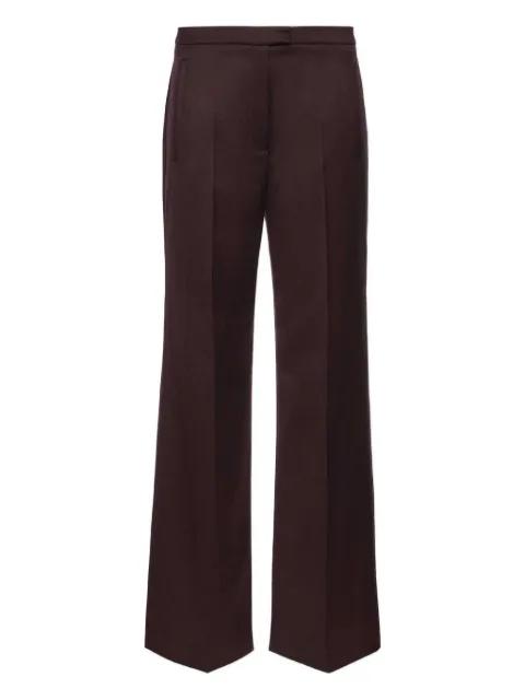 pleats flared trousers by MAGDA BUTRYM