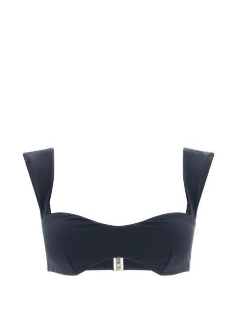 retro-style wide-strap bikini top by MAGDA BUTRYM