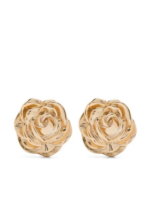 rose-shaped earrings by MAGDA BUTRYM