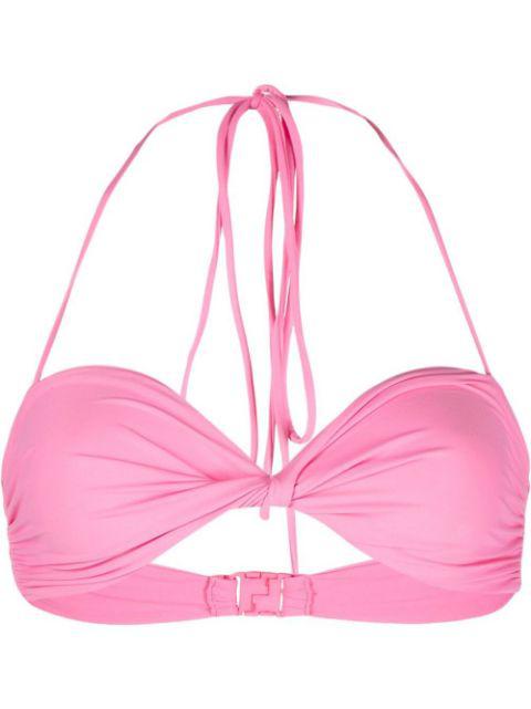 ruched bikini top by MAGDA BUTRYM