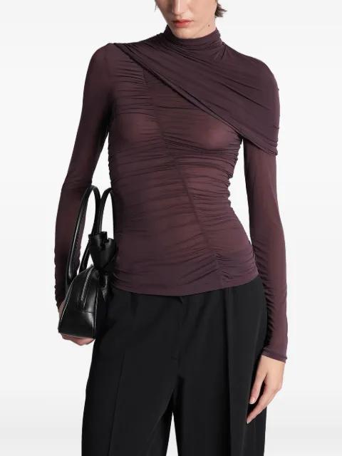 ruched cape-effect top by MAGDA BUTRYM