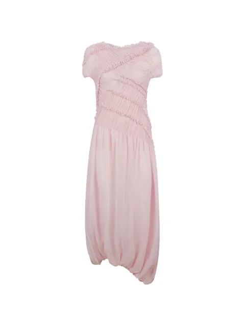 ruched ruffled dress by MAGDA BUTRYM